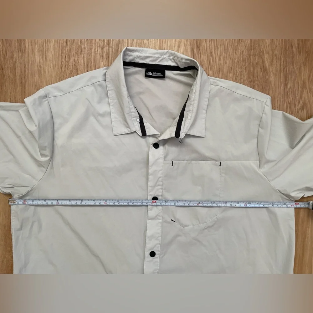 The North Face Men's First Trail UPF Short Sleeve Casual Shirt Tin Grey XL